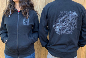 Topo Unisex Zip Hood